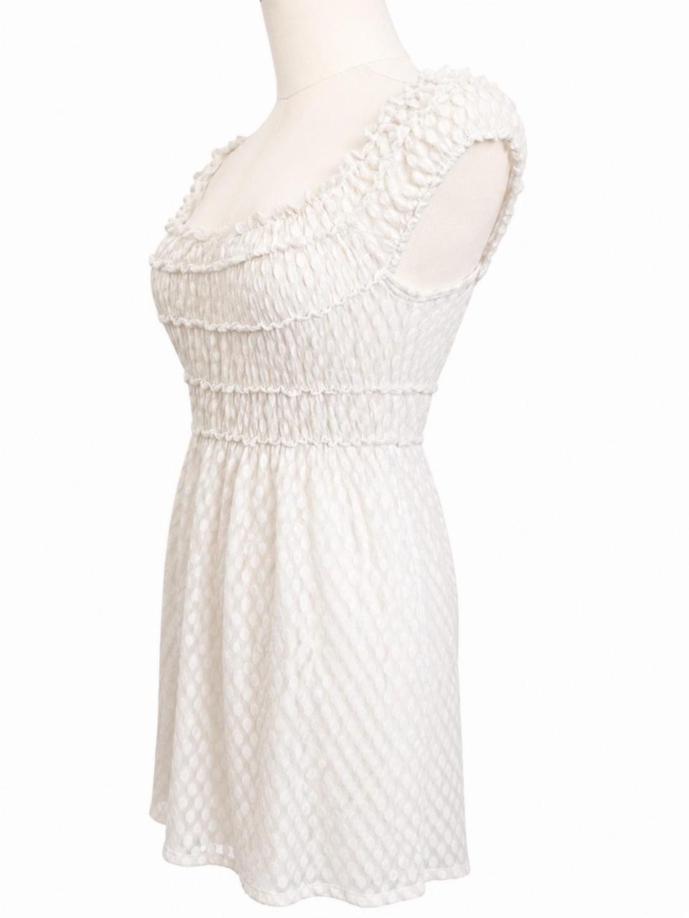 Max Studio White Lace Babydoll Dress XS Coquette - Picture 4 of 6
